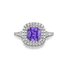 1 pièce Anneau accessoire unisexe, en argent sterling 925 avec gemme violette synthétique et pierres rondes de moissanite, anneau de luxe haut de gamme pour homme, cadeau pour le port quotidien, les fêtes, la Saint-Valentin, poids en argent 7g