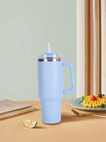 1pc Stainless Steel Insulated Bottle Back To School - White - View 11