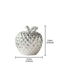 1 peça moderna simples cerâmica ouro prata maçã decoração de mesa - artesanato, decoração de casa, sala de estar, decoração de mesa, perfeito para decoração de festa ou festival