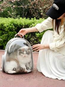 1 Pet Bag, Pet Backpack When Going Out, Black/Gray/Pink, Size: 45 * 34 * 23cm, Independent Packaging, Oxford Cloth + PET Material, With Cushion, Transparent Visual, With Zipper, With Storage Bag On The Side, Free Cat Food Strip Feeder, Suitable For Outdoor Pet Storage, Storage Bag, Backpack.1 Pet Bag, Pet Backpack When Going Out, Black/Gray/Pink, Size: 45 * 34 * 23cm, Independent Packaging, Oxford Cloth + PET Material, With Cushion, Transparent Visual, With Zipper, With Storage Bag On The Side, Free Cat Food Strip Feeder, Suitable For Outdoor Pet Storage, Storage Bag, Backpack.Fashi On,Christmas Tree Pendant,Fall Decor Home,Halloween Party,Wall Hanging,Autumn Decor,Christmas Party Supplier,