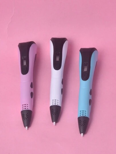 3D Printing Pen Three Generations Classic Hot-Selling Set Including PLA Printing Consumables Copy Album Spatula Silicone Finger Sleeve, LCD Display + 3 Gears Speed + Automatic Material Return