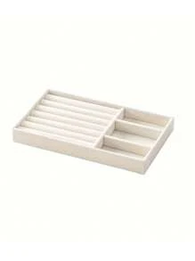 1 Three-Layer Acrylic Flannel Jewelry Box, Drawer Style Jewelry Storage Container, Necklace, Earring, Ring Jewelry Storage Box - Jewelry Box - View 15