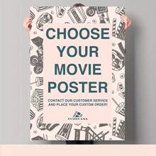 1pc/2pcs/3pcs Custom Movie Poster, Custom Unframed Movie Canvas Print, Movie Wall Art, Personalized Poster, Make Your Own Posters, Personalized Prints, Home Decor - Multicolor - View 5