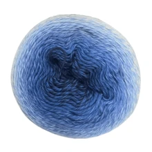 Verlaufsmagie Garn-Kugel 215g Abschnittsfarbendes Wollknäuel Feingarn für handgewebte DIY Schals, Pullover, Tücher - Mehrfarbig - Übersicht 7