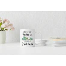 11oz Ceramics White Mug Uncle MugUncle GiftsUncle Coffee MugsGreat Uncle MugGreat Uncle Mug Tea Cup Gifts For UnclePromoted To Great Uncles Coffee Cups - White - View 4