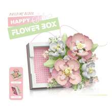 Flower Box Micro-Particle Assembled Building Block Toys DIY Creative Holiday Gifts, Decoration For Desk, Valentine's Day, Mother's Day - Multicolor - View 13