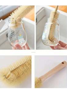 1 件非电动厨房清洁刷，长柄小刷子，用于搅拌机杯清洗，可完成杯子、瓶子等内部清洁