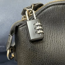 1 件小型密码锁 3 位数字组合行李箱背包挂锁适用于旅行箱旅行工具箱学校健身房员工储物柜 - 彩色 - 查看 5