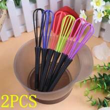 2 件装家用塑料搅拌器、打蛋器，颜色随机