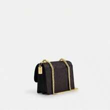 Mini Klare Crossbody Bag Coach Bag Chain Bag Leather Handbag Small Flap Square Bag For Women Purses And Bags Women Bag - Walnut Black - 查看 4