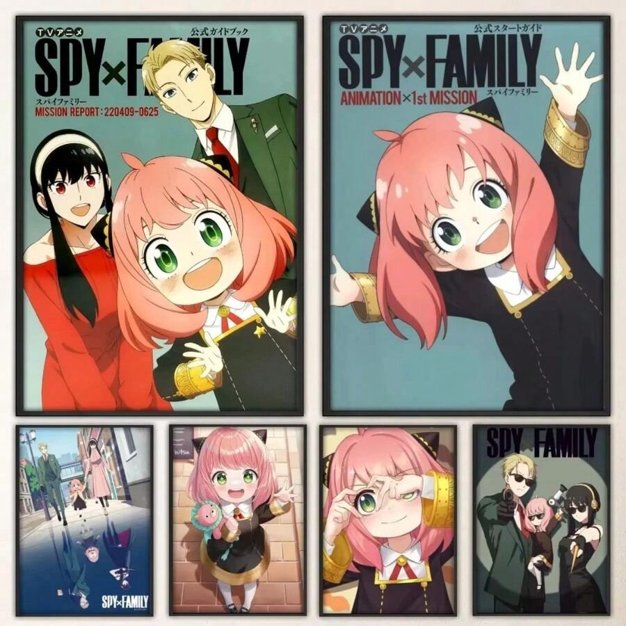 1PC Anime Spy X Família Anya Pôster Impressões Pôster Pintura de Parede Quarto Sala de Estar Parede Bar Restaurante Sem Moldura