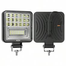4pcs LED Work Lights For Truck Tractor 4 Inch Square LED Pod Lights Off-Road Light Bar For Car Boat ATV UTV RV