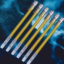 6 支装白金银色中性笔细尖素描荧光笔大容量一次性艺术家黑纸绘图设计插画艺术用品，返校 - 彩色 - 查看 12