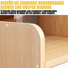 Buró Mesa De Noche Moderno Para Recamara Estilo Vintage - Marrón - Ver 7