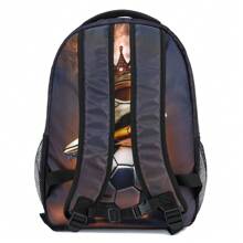 School Backpack For Boys And Girls, Shoulder Backpack Football Pattern Bag Sports Backpack For Outdoor Travel - Football Pattern Backpack - View 8