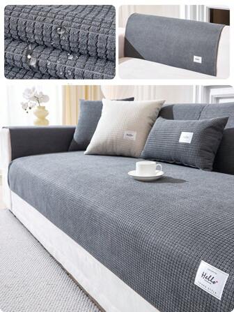 1 pieza Funda protectora para sofá a prueba de salpicaduras de pana de maíz, para 1, 2, 3 o 4 plazas, resistente a mascotas, de estilo minimalista moderno para cojín de asiento, reposabrazos y respaldo, antideslizante, lavable a máquina, para todo el año