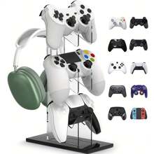 Universal 3-Layer Controller Stand & Headphone Stand Game Accessories For Storage Stand, Controller Holder Headset Stand Game Accessory
