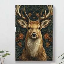 Framed Stunning Deer With Large Antlers Canvas Art - Wooden Framed, Perfect For Home Decor & Gifts, Ready To Hang In Living Room, Bathroom, Or Kitchen Deer Home Decor, Perfect For Room Decor