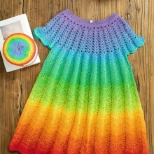 Verlaufsmagie Garn-Kugel 215g Abschnittsfarbendes Wollknäuel Feingarn für handgewebte DIY Schals, Pullover, Tücher - Mehrfarbig - Übersicht 4