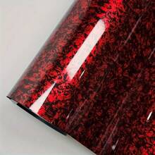 1 pieza Pegatina de vinilo rojo láser para coche, fácil de cortar y aplicar, decoración de coche, película de envoltura de fibra de carbono de colores múltiples disponible - Unitalla - Ver 20