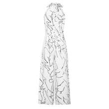 Stylish Women's Holiday Jumpsuit With All-Over Print And Slanted Pockets With Straps, Perfect For Summer! - Blanco - Ver 4
