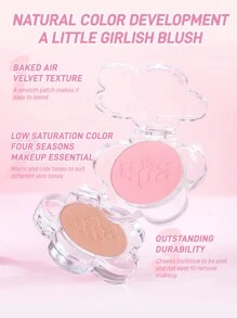 Rubor con brillo Flower Blush#01 Sweet Pea de 4U2 - #01 guisante dulce - Ver 8