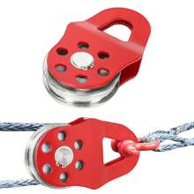 6T Snatch Block Towing Pulley For Heavy Duty Winch Breaking Force Synthetic Rope Steel Cable For Sheave Reliable For UTV Tractor - 6T - View 6