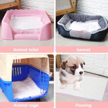 Almohadillas absorbentes desechables rosas para entrenamiento de mascotas, extra gruesas, 100 piezas, impermeables, de material tejido, de secado rápido, reutilizables, para entrenamiento en casa y viajes, material absorbente de desechos de mascotas.