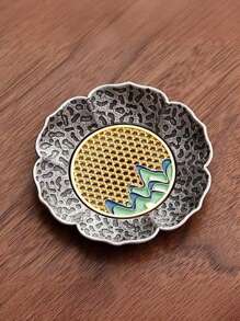 1 件复古合金藤制杯垫，中式茶杯垫，高端防滑防烫茶具，适用于家庭、茶馆等场合放置茶杯，避免水洒在桌子上 - 彩色 - 查看 17