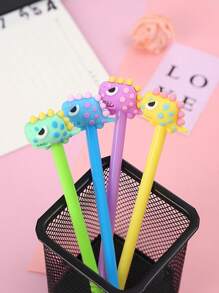 4pcs Creative Tyrannosaurus Rex Shaped Neutral Pens, Suitable For Student & Office Writing, Random Color - Multicolor - View 2