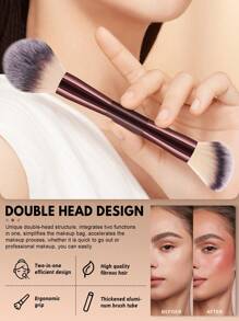 36pcs Makeup Brushes Set Includes 15pcs Soft Hair Makeup Brushes (Powder, Blush, Contour, Foundation, Nose, Eyeshadow, Eyebrow, Lip, Detail Brushes) + 6pcs Makeup Sponges (Liquid, Powder, Round) + 6pcs Finger Puff + 6pcs Triangle Powder Puff + 3pcs Round Powder Puff