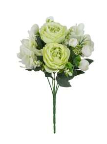 1 Stück künstliche Pfingstrosenblumen Seide Hortensie Bouquet Hochzeitsdekoration DIY Kranz Material, Brautstrauß, Handgelenk-Blume, Brustblume, Kopfschmuck Dekoration Accessoires, Hochzeitsauto Dekoration, Türbogen Dekoration, Zuhause, Esszimmer, Schlafzimmer, Vase Dekoration, Geburtstags Party Dekoration Material, Valentinstag und Neujahrsgeschenk, Valentinstag, Geschenk