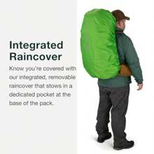 Osprey Men's Rook 65 Litre Ventilated Backpacking Pack Pack Of 1 - HistosolBrown/RhinoGrey-OneSize - View 7