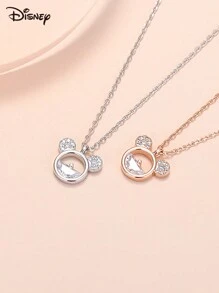 1 Piece Necklace, Cute And Fashionable, Zirconia Pendant Clavicle Chain, Women Girls Daily Wear Jewelry Fashion, Autumn Fashion, Casual, Retro, Old Style, Simple, Simple Custom, Personalized, Unique Ideal Gift For Girlfriend, Mother, Family, Friends, Daughter, Her, Grandparents, Suitable For Anniversary, Birthday, Daily Wear, Prom, Mother's Day, Valentine's Day, Graduation Ceremony, Wedding, Valentine's Day Gift