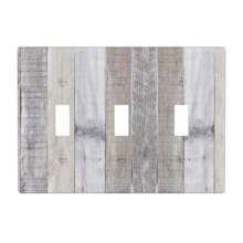 1pc White Gray Wood Wooden Grain Light Switch Plate Wall Plate Cover Decorative Light Switch Cover Wall Plate Cover Switch Cover Wall Plate