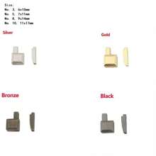 5 Sets/Lot Metal Repair Zipper Stopper Open End Zipper Stopper DIY Sewing Zipper Accessories For Clothes Replacement Kit - Multicolor - View 3