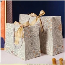 森林百合花束礼品袋派对包装袋礼品手提袋首饰收纳袋纸袋 - 彩色 - 查看 2