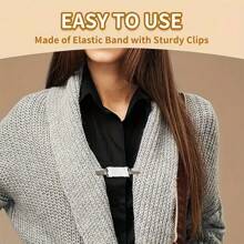 1 pièce Nouveau ensemble de pinces de serrage pour robe Pinces élastiques pour vêtements pour serrer la robe, le gilet, le col de chemise, les pinces arrières pour femmes