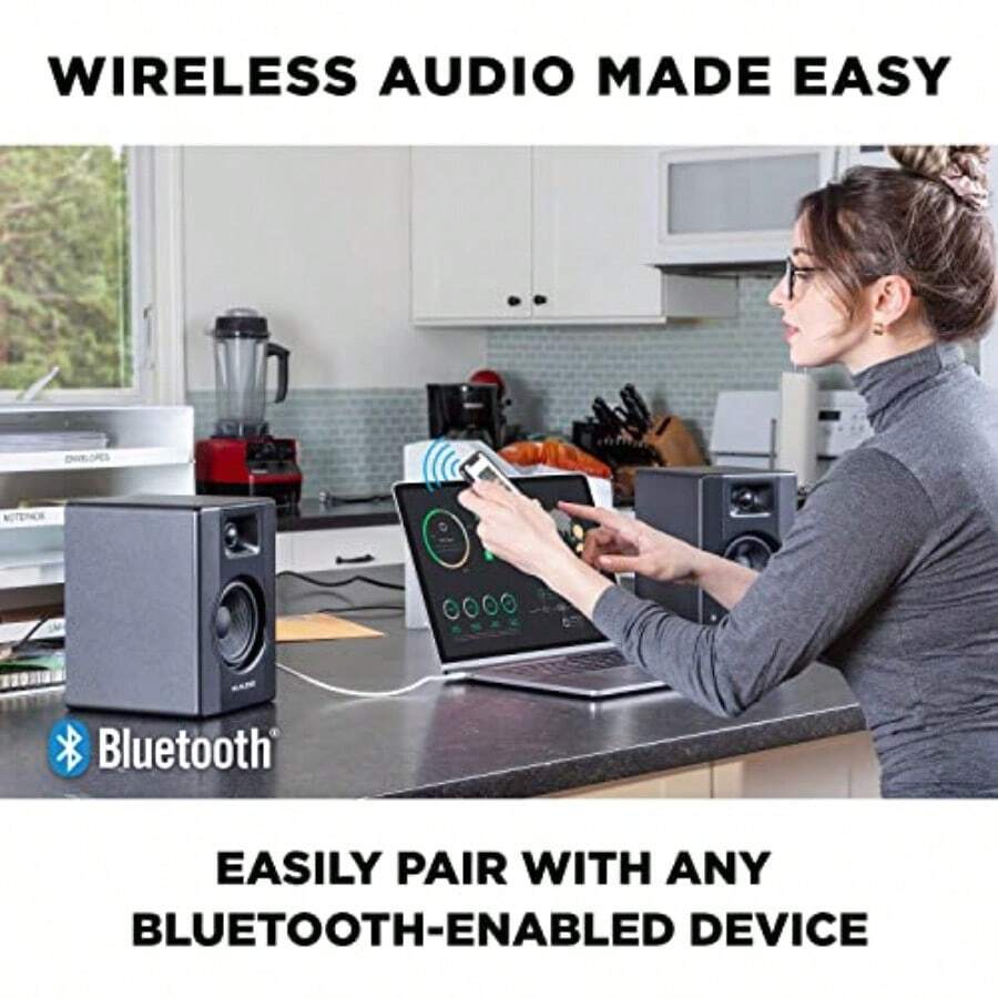 3.5 Studio Monitors PC Speakers Bluetooth 120W Music Production ...