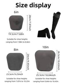 2Pcs/4Pcs Long Boots, High Boots, Shoe Support, Plastic Anti Wrinkle And Anti Deformation, Shoe Inner Support, Shoe Frame, Elastic Extension, Knee High Shoe Support Plate - Multicolor - View 6