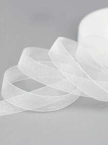 50M/Roll 1.2cm Wide Tulle Ribbon, Gift Packaging, Cake Baking, Flower Bouquet, Wedding Decor, Handmade Flowers, Headpieces, Brooches, Clothing Accessories
