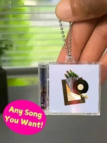 1pc Custom Photo Mini Album CD Keychain With NFC – Play Your Favorite Spotify Song Instantly – Personalized Music Gift, Music Lover Keychain CD Album,Valentine's Day Custom Photo Wedding Gift Keychain,School Supplies,Back To School,School Gift,For Office,For School,For Classroom,For Teacher Gifts,For University,For Colleague,For Dorm Rooms,For Teacher,For Boys And Girls,For Teenagers,Junior High School Students,Middle School Students,High School Senior High School Students,College Students,University Students,Freshman,Sophomore,Underclassmen