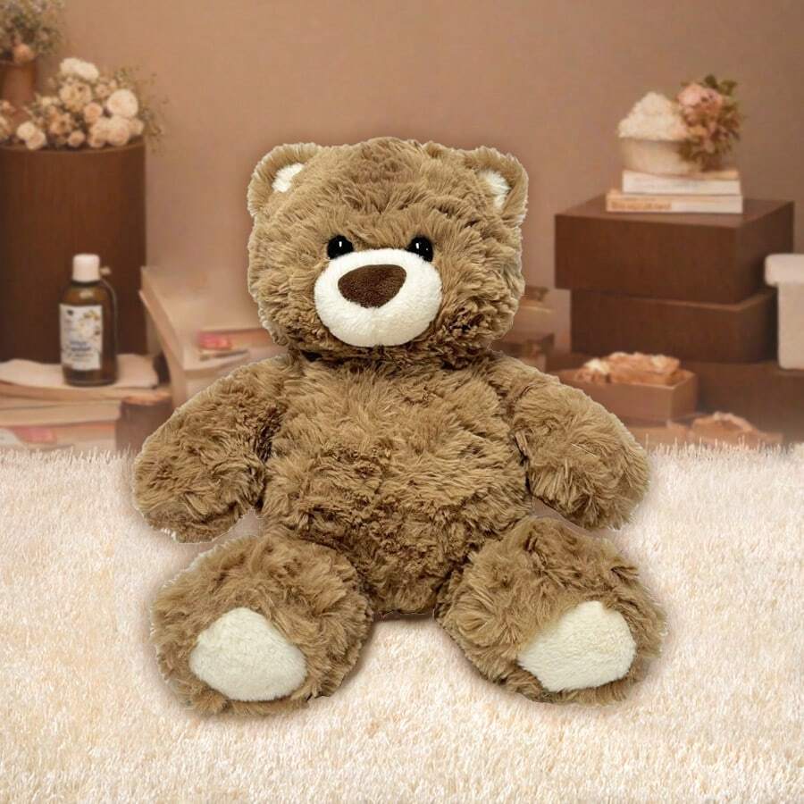 Miniso Gifford Bear Series Sitting Teddy Bear - Brown, Soft And Cuddly Companion, Ideal Gift For All Occasions, Good Choice Of Valentine's Day Gifts(1 PC) - Brown - View 1