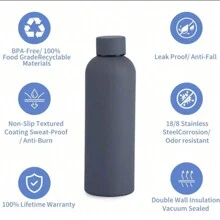 1pc 500ml Custom Name Stainless Steel 304 Insulated Double-Layer Water Bottle, Designed With Hand-Drawn Patterns, Featuring A Modern Design With A Lid, Is Perfect For Personalizing With Your Name. This Elegant Tumbler, Adorned With Beautiful Hand-Drawn Motifs, Is Ideal For Art Enthusiasts