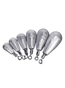 15PCS/Lot Fishing Weight Sinker 3.5g 5g 7g 10g 14g 20g Tube Bullet Plumb Pendant Metal Jig Sea Tackle Kit Fishing Tool - Silver - View 7