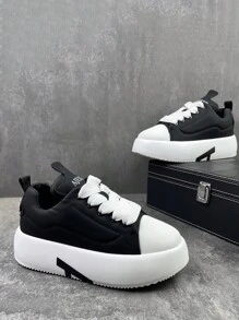 Zapatos casuales cómodos y antideslizantes de unicolor para hombres, con suela suave adecuados para caminar al aire libre, trotar, viajar, zapatillas deportivas versátiles