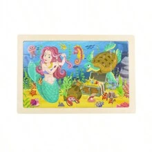 16 Styles Animal & Dinosaur 30-Piece Flat Wooden Puzzle, Educational Toys For Children Aged 3-6 - Multicolor - View 22