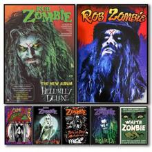 1pc Wall Arts Posters FramelessRob Zombie Canvas Art Poster Frameless Poster Club Bar Paper Vintage Poster Wall Art Painting Bedroom Study Pop Gifts Birthday Graduation - Multicolor - View 3