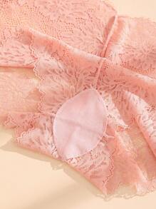 6 piezas de bragas y panties de mujer sexy, sin costuras, de encaje, tipo shorts, ropa interior, lencería