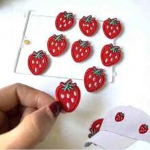 1/2/3/4/5/6/8/10/15pcs Red Strawberry Embroidered Patches,Adorable Red Strawberry Applique Patches, Iron-On/Sew-On Appliques For Clothing And Accessories Patches Embroidered Embroidery Patches, Vibrant Decorative Embroidered DIY Sew-On & Iron-On - Instantly Upgrade Shirts, Coats, Jackets, Backpacks, Hats, Jeans - Multicolor - View 10